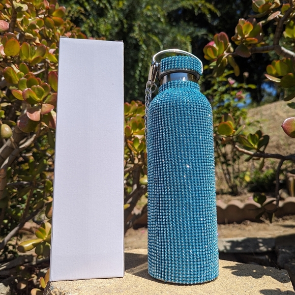 Sparkly Blue flask Hot and Cold Beverage - Picture 1 of 4